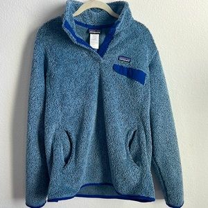 FUZZY BLUE PATAGONIA PULLOVER SIZE XL RARELY WORN